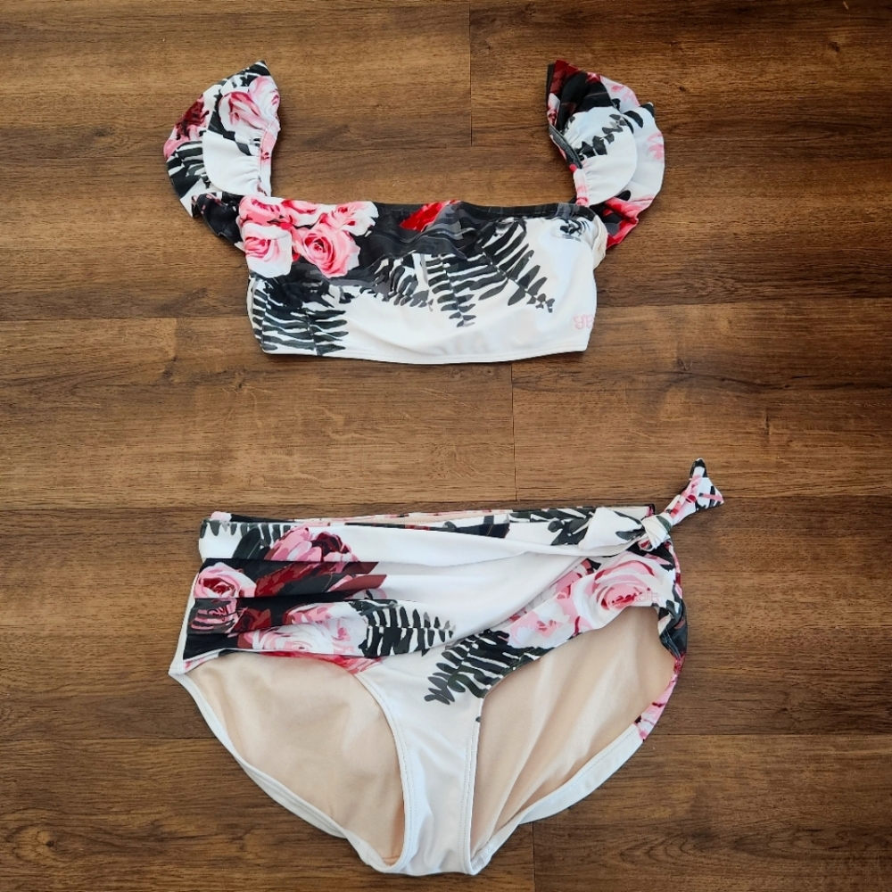 Albion Floral Bikini - Pink and Black